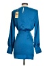 Entro Solid Blue Cocktail Dress Size S - photo 2