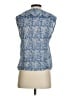 Sfera Blue Sleeveless Button-Down Shirt Size S - photo 2