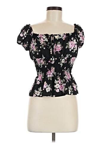 No Comment Short Sleeve Blouse (view 1)