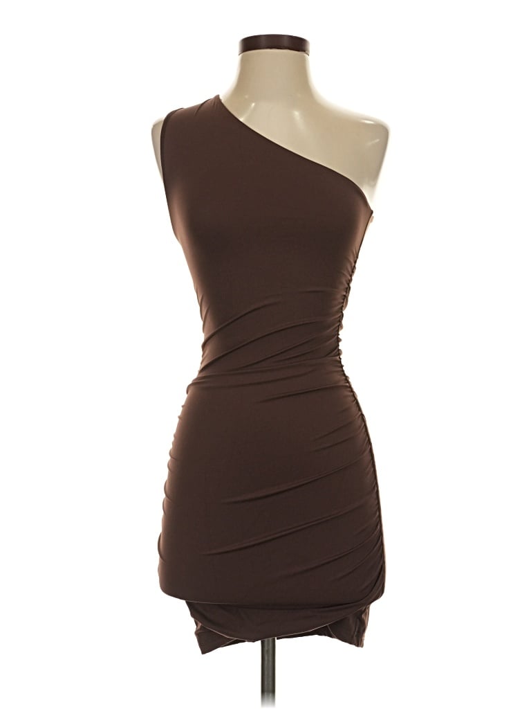 Pre-owned White Fox Cocktail Dress In Brown