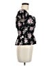 No Comment 100% Polyester Black Short Sleeve Blouse Size M - photo 4