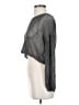 Shein 100% Polyester Metallic Gray Cardigan Size 4 - photo 5