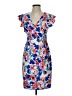 DKNY Print Blue Cocktail Dress Size 4 - photo 1