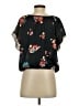 American Eagle Outfitters 100% Polyester Black Short Sleeve Blouse Size S - photo 2