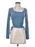 Shein Blue Long Sleeve T-Shirt Size XS - photo 1