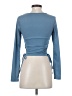 Shein Blue Long Sleeve T-Shirt Size XS - photo 2