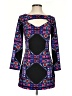 Mara Hoffman 100% Polyester Graphic Black Cocktail Dress Size 2 - photo 1