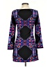 Mara Hoffman 100% Polyester Graphic Black Cocktail Dress Size 2 - photo 2