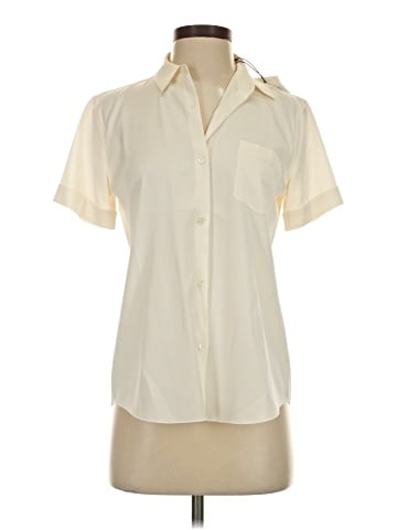 Theory Short Sleeve Silk Top (view 1)