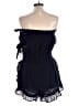 Free People 100% Cotton Solid Blue Romper Size L - photo 2