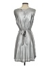 BB Dakota Metallic Silver Cocktail Dress Size 4 - photo 2