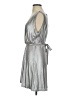 BB Dakota Metallic Silver Cocktail Dress Size 4 - photo 5