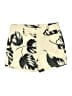 Ann Taylor Print Ivory Shorts Size 6 Petite - photo 1