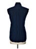 Sandro Stripes Blue Sleeveless Button-Down Shirt Size Lg (3) - photo 2
