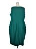 John Meyer 100% Polyester Solid Teal Cocktail Dress Size 20 - photo 2