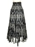 Elizabeth James The Label 100% Cotton Print Black Casual Skirt Size XS - photo 2