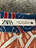 Zara Print Blue Casual Pants Size S - photo 7