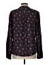 Boden 100% Viscose Hearts Black Long Sleeve Blouse Size 12 - photo 2