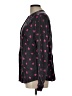 Boden 100% Viscose Hearts Black Long Sleeve Blouse Size 12 - photo 5
