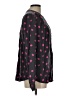 Boden 100% Viscose Hearts Black Long Sleeve Blouse Size 12 - photo 4