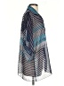 GUESS by Marciano 100% Polyester Stripes Blue Short Sleeve Blouse Size S - photo 4