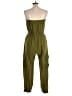 Forever 21 Solid Green Jumpsuit Size L - photo 2