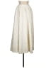Hutch 100% Polyester Solid Ivory Formal Skirt Size 6 - photo 1