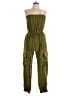Forever 21 Solid Green Jumpsuit Size L - photo 1