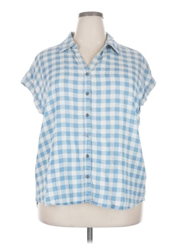 Style&Co Short Sleeve Button-Down Shirt (view 1)