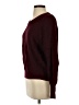 Elodie Solid Burgundy Pullover Sweater Size S - photo 5