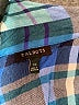 Talbots 100% Rayon Plaid Blue Long Sleeve Button-Down Shirt Size XS - photo 8
