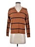 Ann Taylor LOFT Stripes Brown Pullover Sweater Size S - photo 1