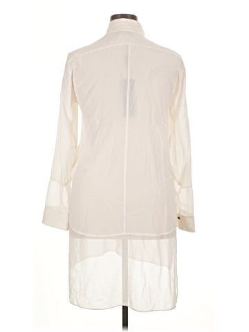 Halston Long Sleeve Silk Top (view 2)