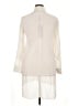 Halston 100% Silk Ivory Long Sleeve Silk Top Size XL - photo 2