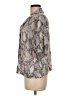 H&M 100% Viscose Animal Print Gray Short Sleeve Blouse Size M - photo 5