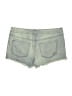 Express Jeans Hearts Green Denim Shorts Size 8 - photo 2