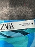 Zara Graphic Blue Cocktail Dress Size L - photo 7