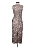 Mac Duggal 100% Polyester Metallic Silver Cocktail Dress Size 4 - photo 2