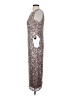 Mac Duggal 100% Polyester Metallic Silver Cocktail Dress Size 4 - photo 5