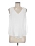 Thalia Sodi 100% Polyester White Sleeveless Blouse Size M - photo 1