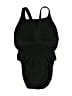 Speedo Solid Black One Piece Swimsuit Size 10 - photo 2