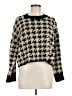 Max Studio Houndstooth Black Pullover Sweater Size M - photo 1