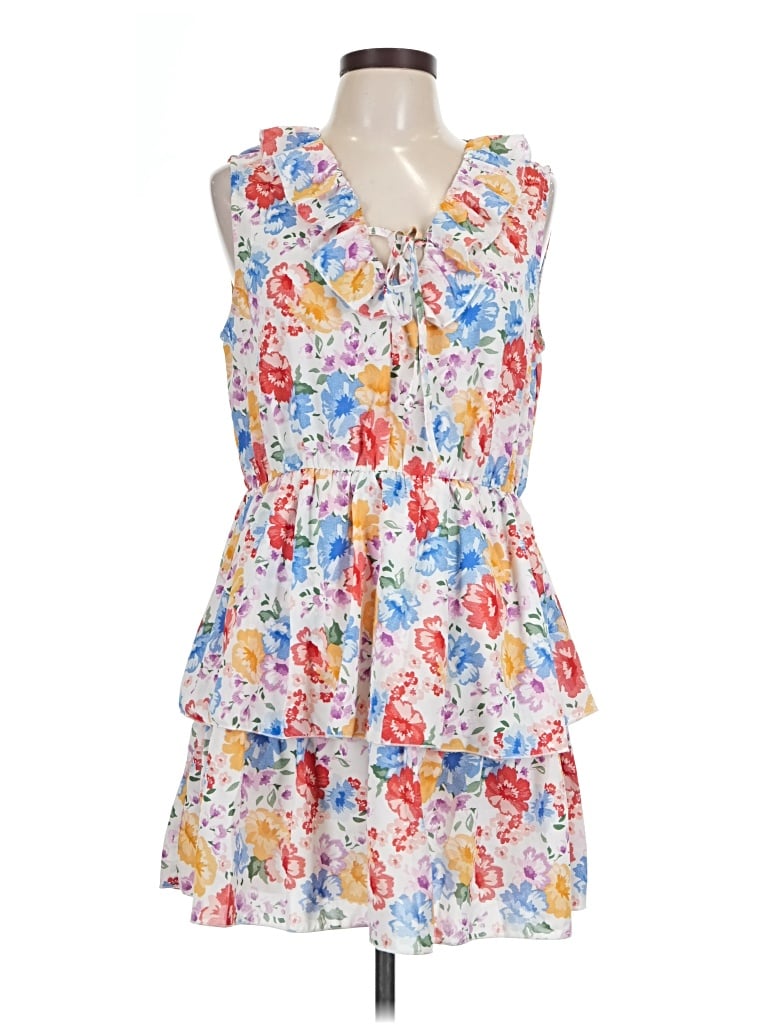 Pre-owned Umgee Casual Dress In White