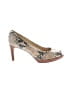 Stuart Weitzman Animal Print Ivory Heels Size 9 1/2 - photo 1