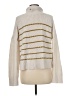 Lilla P Stripes Ivory Wool Pullover Sweater Size M - photo 2