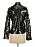 Colleen Lopez Metallic Black Silver Long Sleeve Blouse Size XS - photo 2