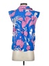 MNG 100% Cotton Blue Sleeveless Button-Down Shirt Size 4 - photo 2