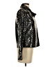 Colleen Lopez Metallic Black Silver Long Sleeve Blouse Size XS - photo 4