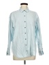 Universal Thread 100% Cotton Solid Blue Long Sleeve Button-Down Shirt Size M - photo 1