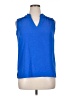 Ninety 100% Polyester Blue Sleeveless Blouse Size XL - photo 1